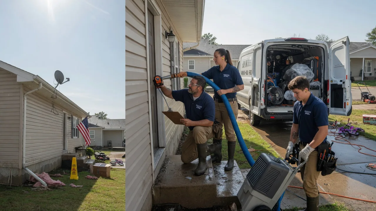 Ceiling Water Damage Restoration in Griffin, IN near me
